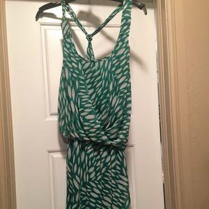 Small green and white dress size small